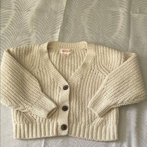 Cat & Jack Beige Button-Up Sweater size 2t